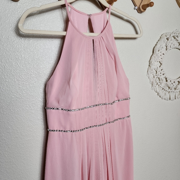 Jenny Packham Rhinestone Waist Dress In Rose Style JP1023 Womens 4 NWT - Picture 6 of 10